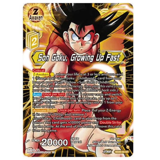 Dragon Ball Super Zenkai Series SD20 Yellow Transformation Starter Deck - TCGVault