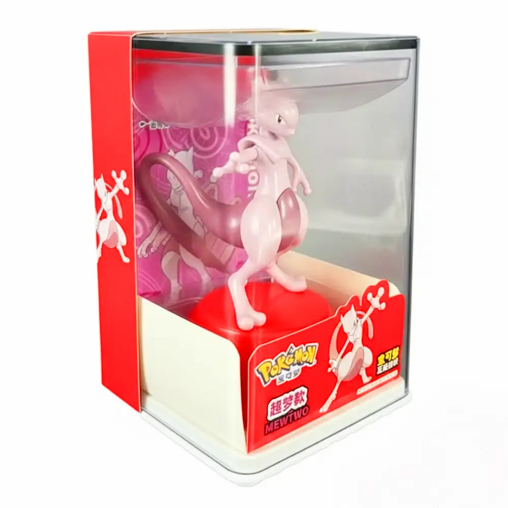 Mewtwo Pokémon Anime Action Figure with Acrylic Display Case - TCG Vault