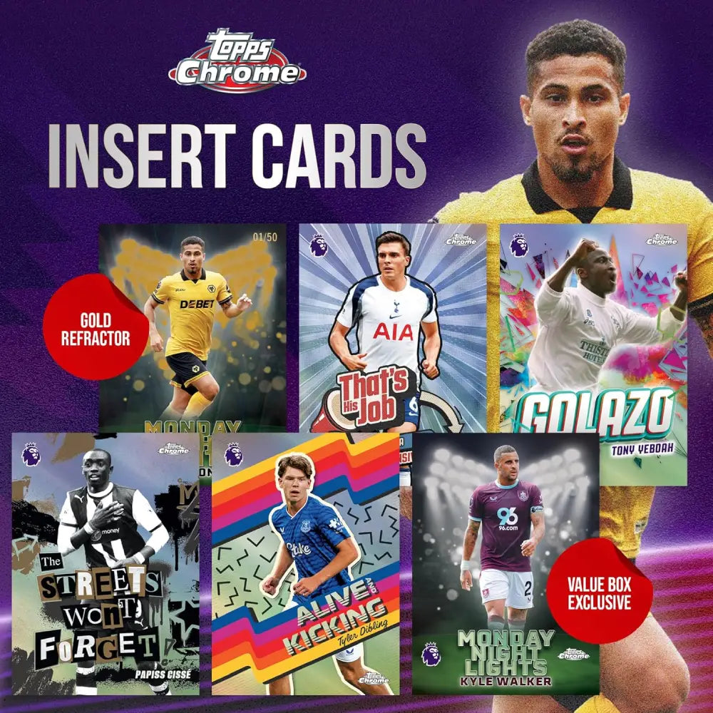 2026 Topps Chrome Premier League Soccer Value Box | TCGCircle India