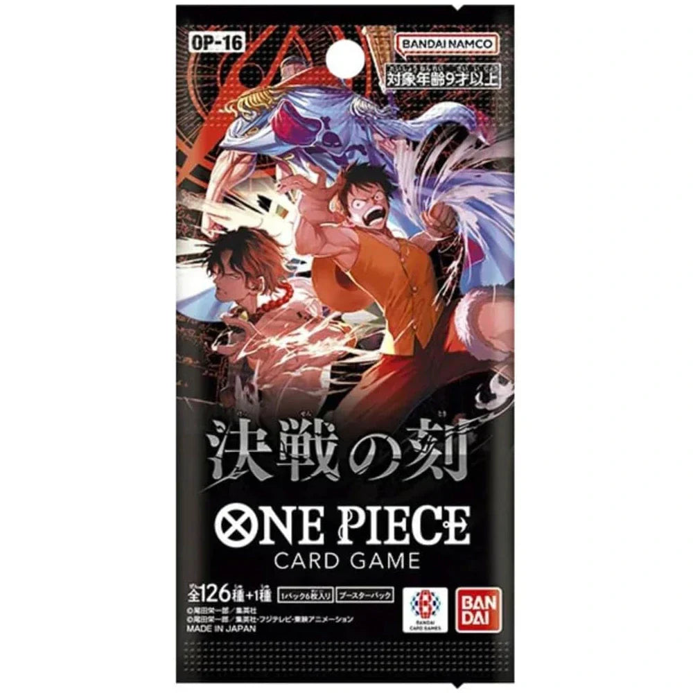 One Piece card game packaging with characters and branding