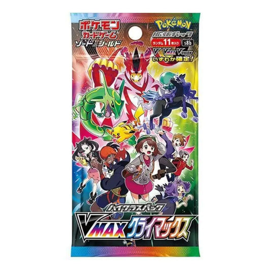 Pokémon trading card game pack with characters and creatures on a colorful background