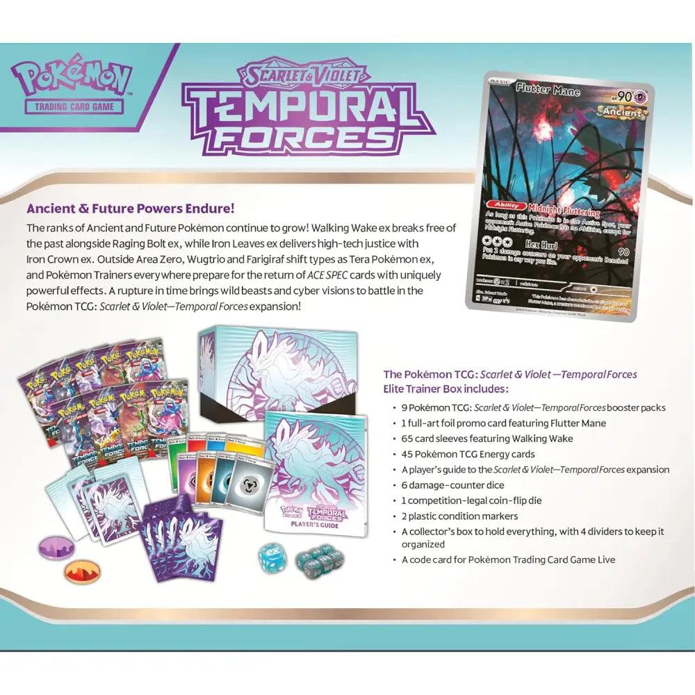 Pokémon TCG Temporal Forces Walking Wake Elite Trainer Box - TCGVault