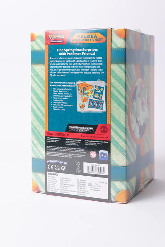 Pokemon TCG Adventure Chest in Paldea (7 Shiny Promo Cards and 6 Boosters)