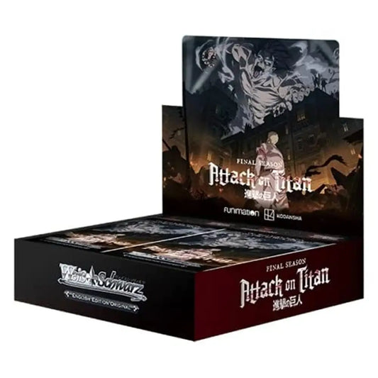 Weiss Schwarz Attack on Titan Final Season Booster Pack English Anime Cards Sealed TCG Pack - TCGVault