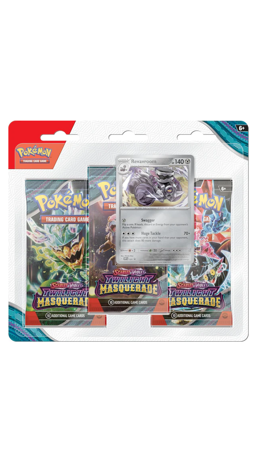 Pokémon TCG Scarlet & Violet Twilight Masquerade Three-Booster Blister