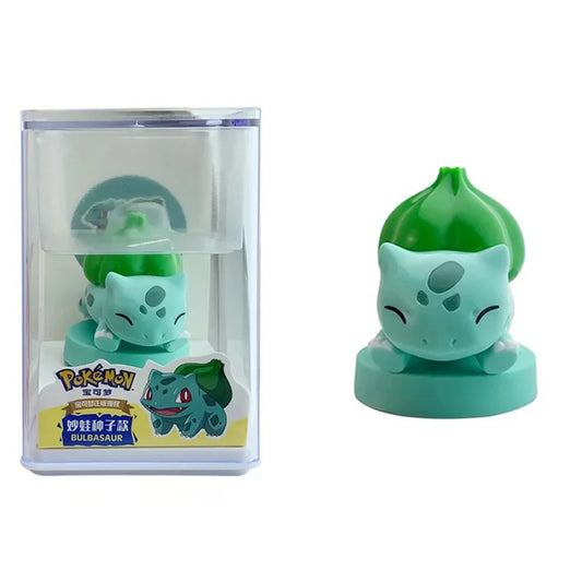 Cute Pokémon Bulbasaur Mini Figure with Acrylic Display Case