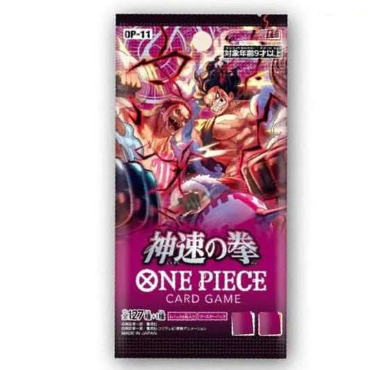 BANDAI One Piece OP-11 Fist of God Speed Sealed Booster Box - TCGVault