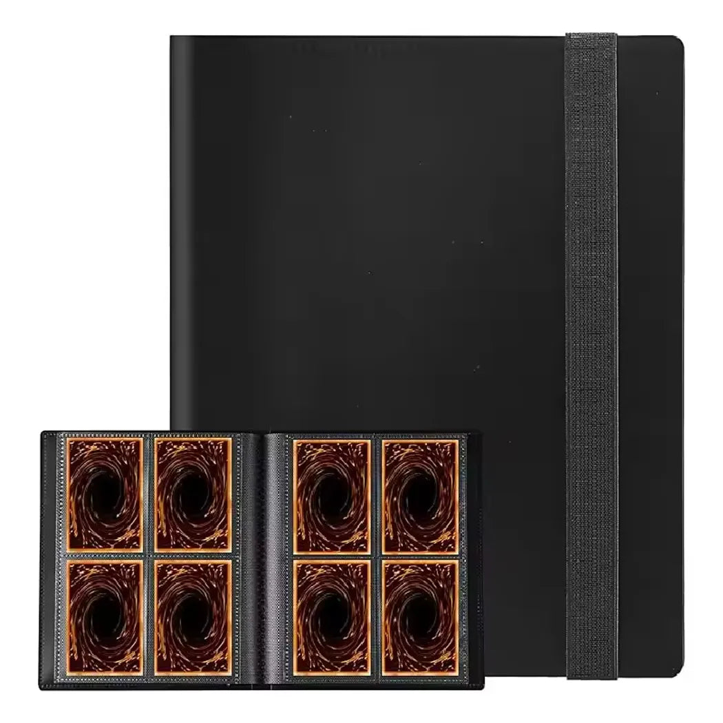 black blinder with black strip  4  pocket card holder 