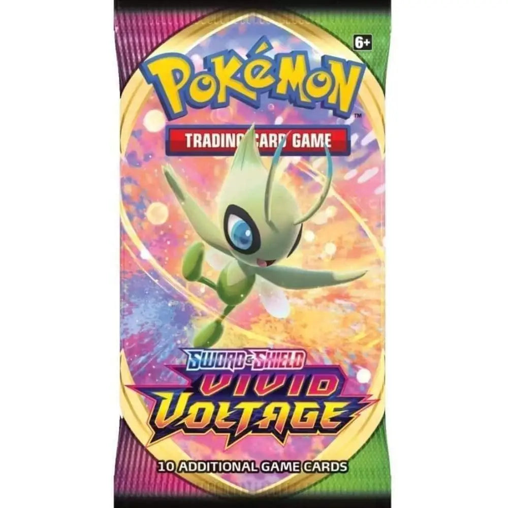 Pokemon TCG Sword & Shield Vivid Voltage Booster Pack Celebi artwork English Version