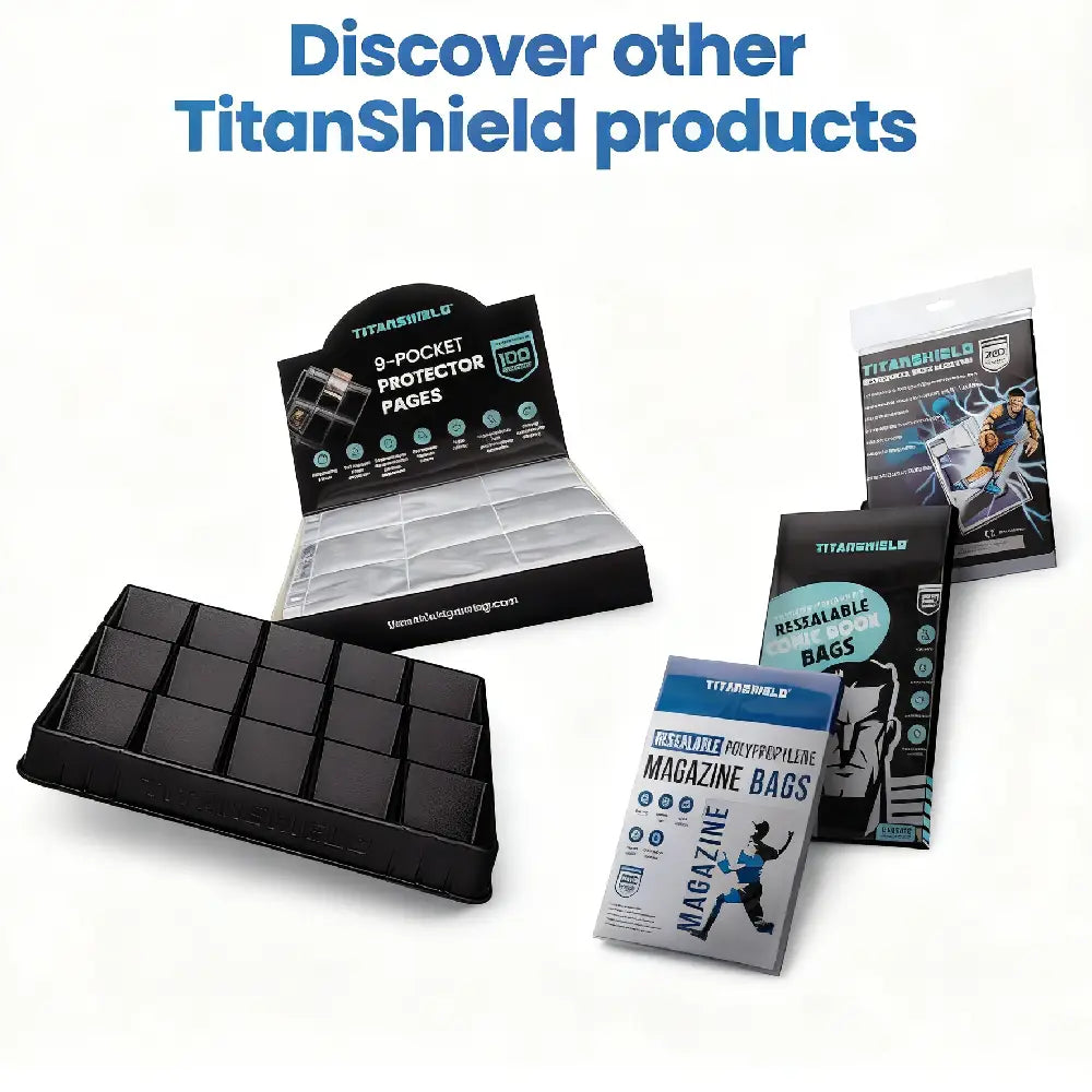 A single TitanShield Platinum Seamless Toploader being used to protect a standard-sized collectible card with maximum visibility.