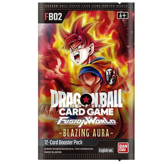 Dragon Ball Super Fusion World FB02 Blazing Aura Booster Box 24 Packs English - TCGVault