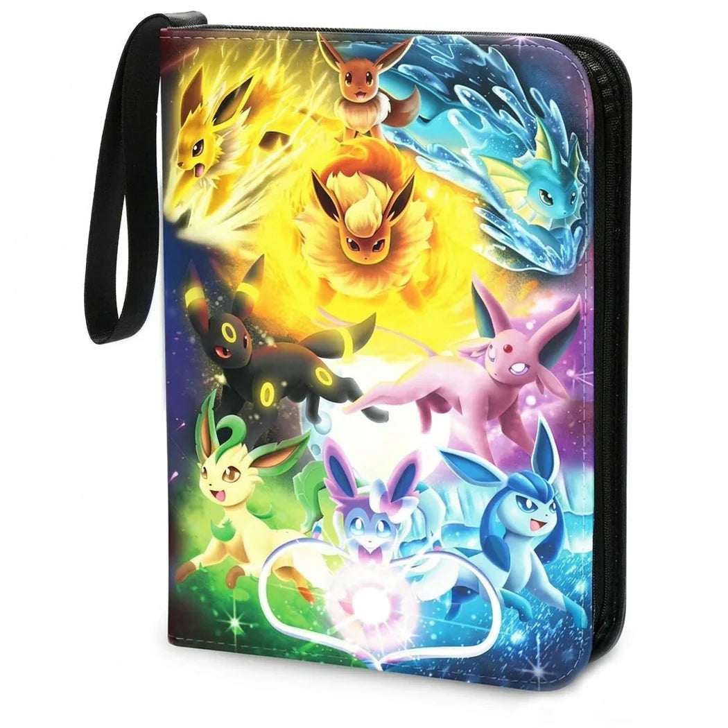 Multicolored wallet with various cartoon characters on a white background