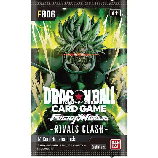 Dragon Ball Super TCG FB06 Rivals Clash booster pack featuring Broly artwork India