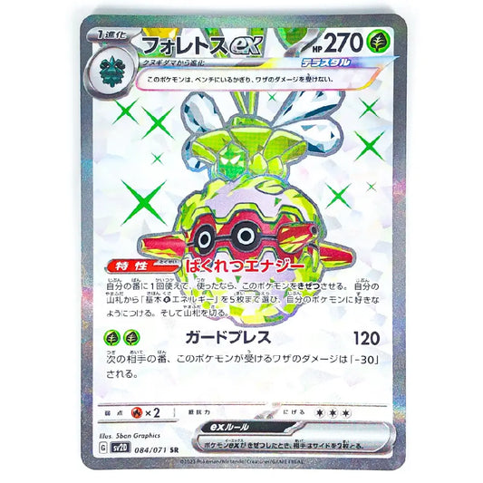 A Japanese Pokémon trading card featuring the Fools Gemmon (シールアラィル) with a holographic silver border and multicolor illustration.