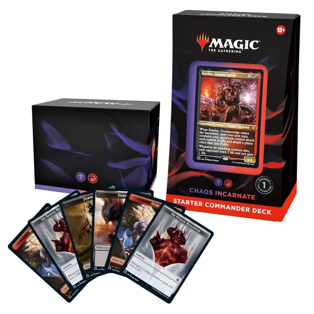 Magic The Gathering Starter Commander Deck Chaos Incarnate Black Red - TCGVault