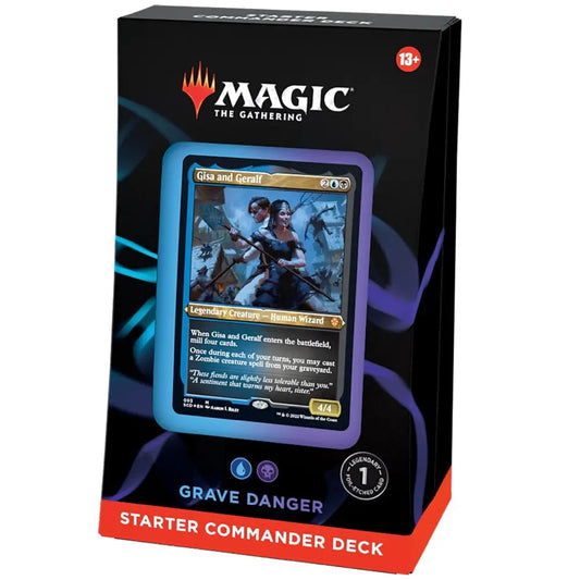 Magic The Gathering Starter Commander Deck Grave Danger Blue Black