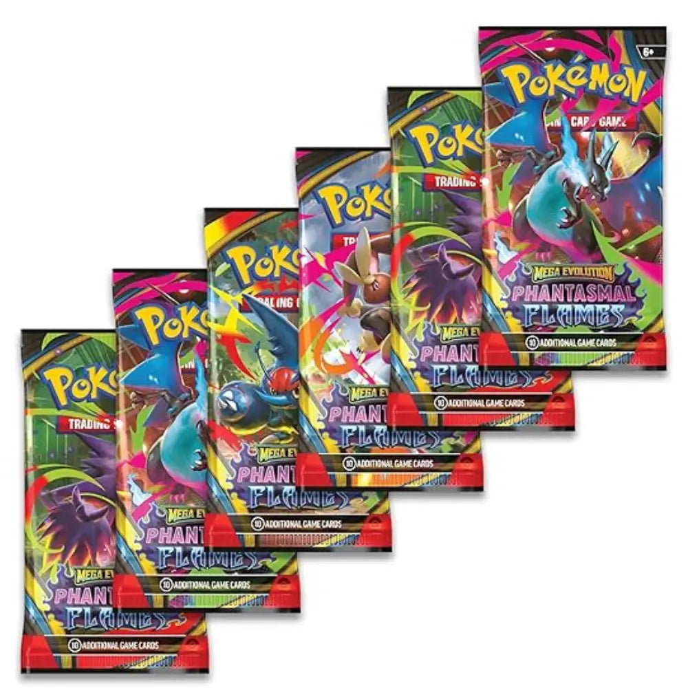 Mega Evolution Phantasmal Flames Booster Bundle 6 Packs English - TCGVault