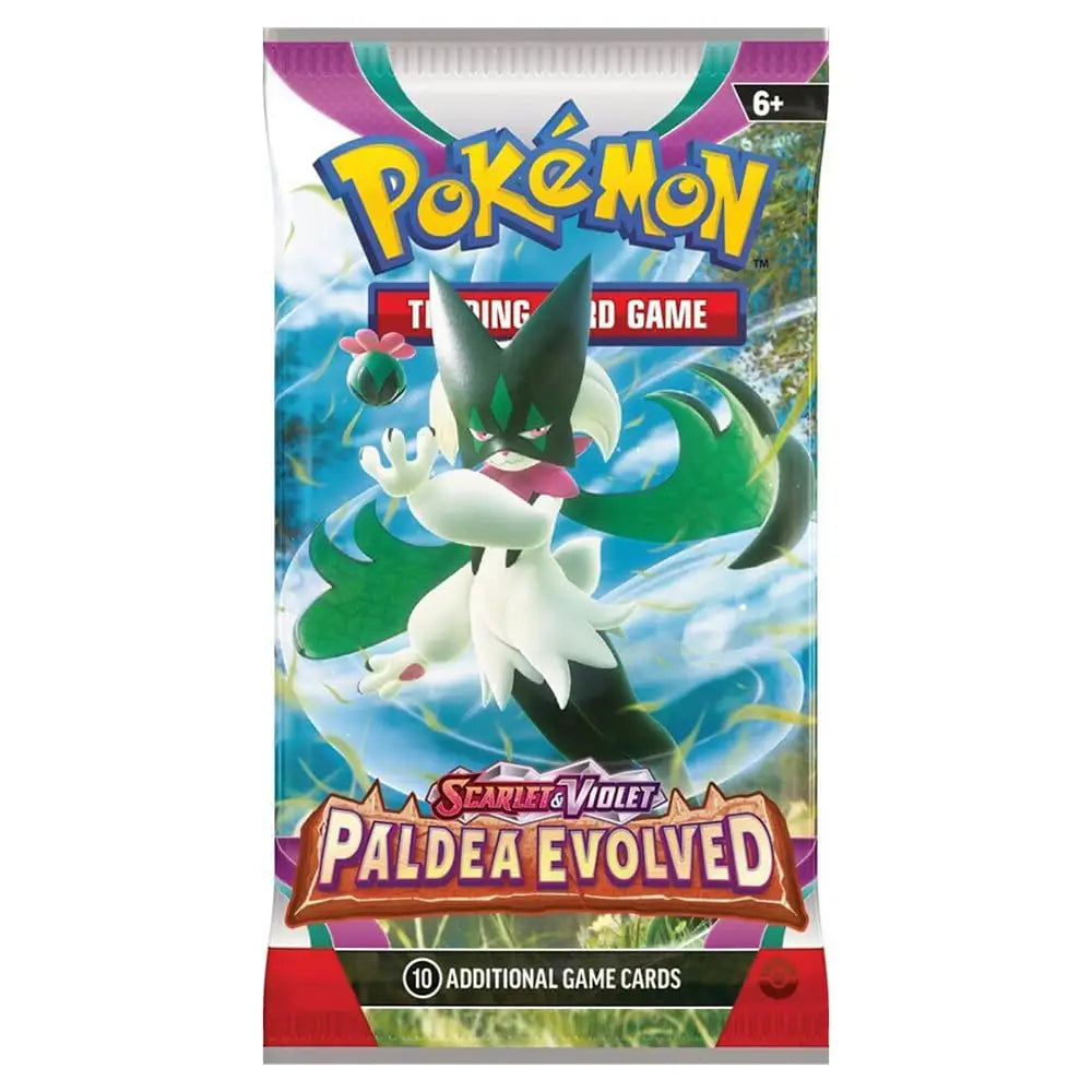 Pokemon TCG Scarlet & Violet Paldea Evolved Booster Pack Meowscarada artwork English Version