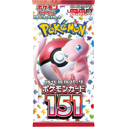 Pokemon Card Scarlet & Violet 151 sv2a Booster Pack featuring Mew artwork (Korean Version)