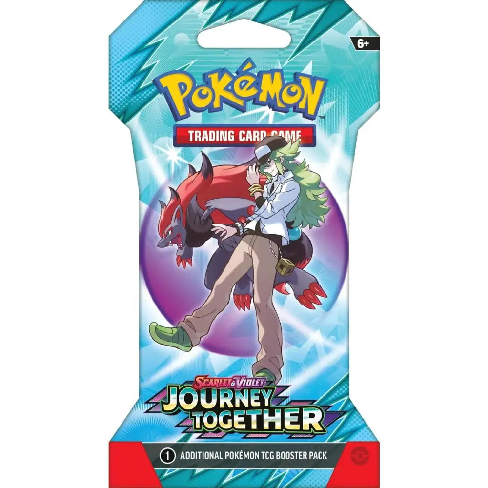 Pokemon TCG Scarlet & Violet Journey Together Booster Pack featuring N and Zoroark artwork – English Version | TCGVault