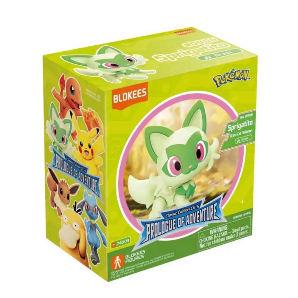 Sprigatito Blokees Pokémon Collectible Statue Figure Size S