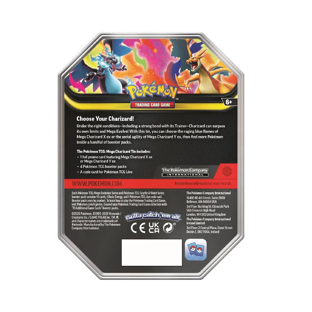 Pokémon TCG Mega Charizard ex Tin Collection Blue Edition | TCGCircle India