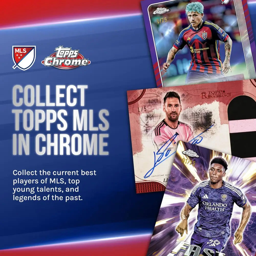 Topps Chrome MLS 2025 Factory Sealed Value Box | TCGCircle India