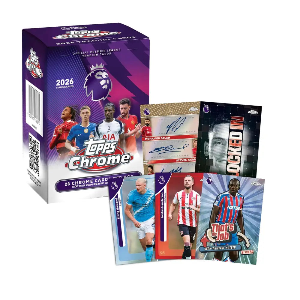 2026 Topps Chrome Premier League Soccer Value Box | TCGCircle India