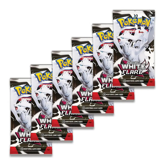 Pokemon TCG Scarlet & Violet White Flare Booster Packs set of six – English Version | TCGVault