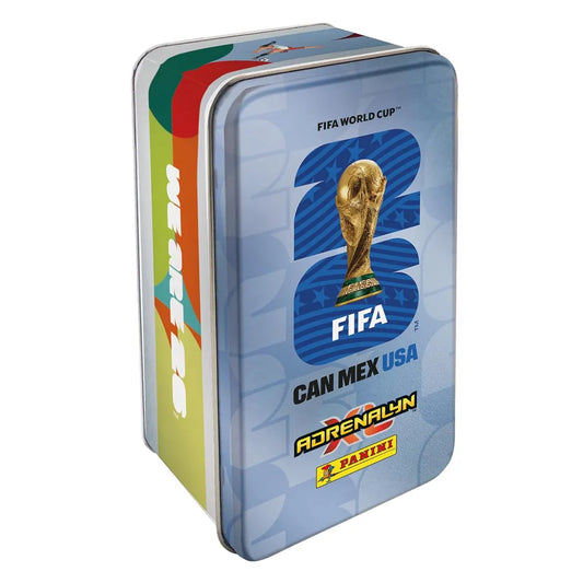 Perfect for FIFA fans, football collectors, and sports card enthusiasts, this Blue Champion Mega Tin
