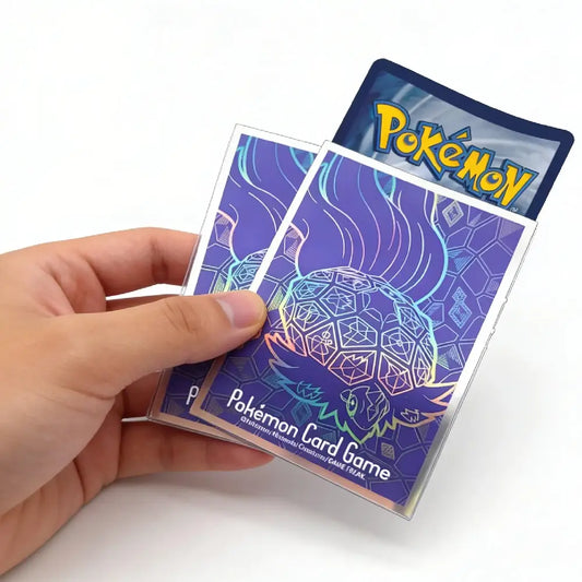 Pemium Gloss Terapagos Stellar Form deck shields for Pokémon TCG, showing the iridescent jewel-like shell artwork on a white background.
