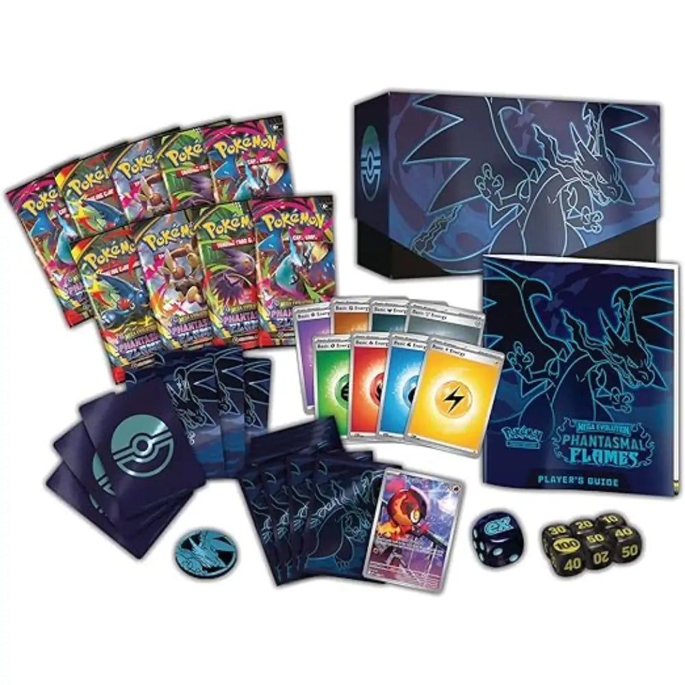 Pokémon TCG Mega Evolution Phantasmal Flames Elite Trainer Box - TCGVault