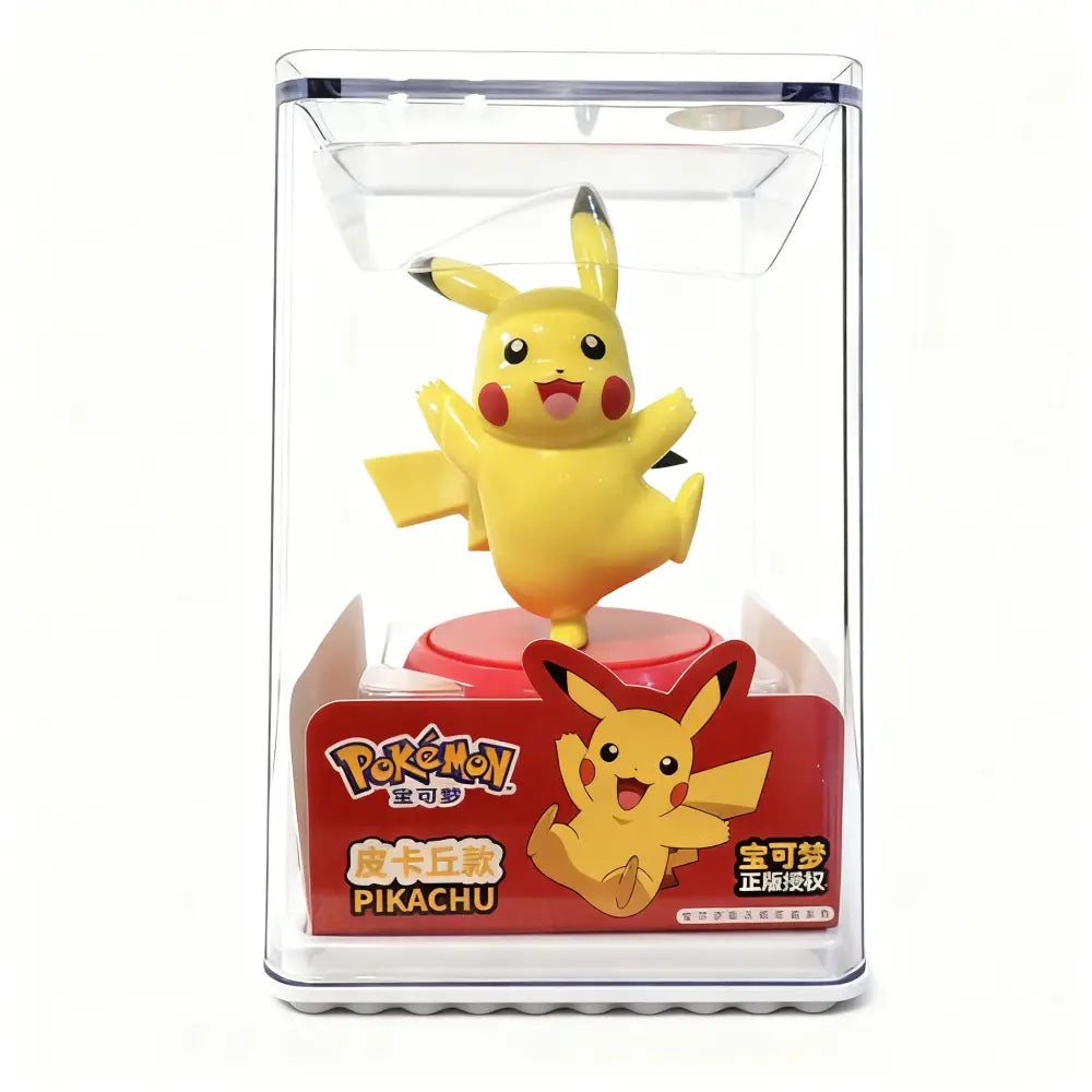Pikachu Pokémon Anime Action Figure with Acrylic Display Case - TCG Vault