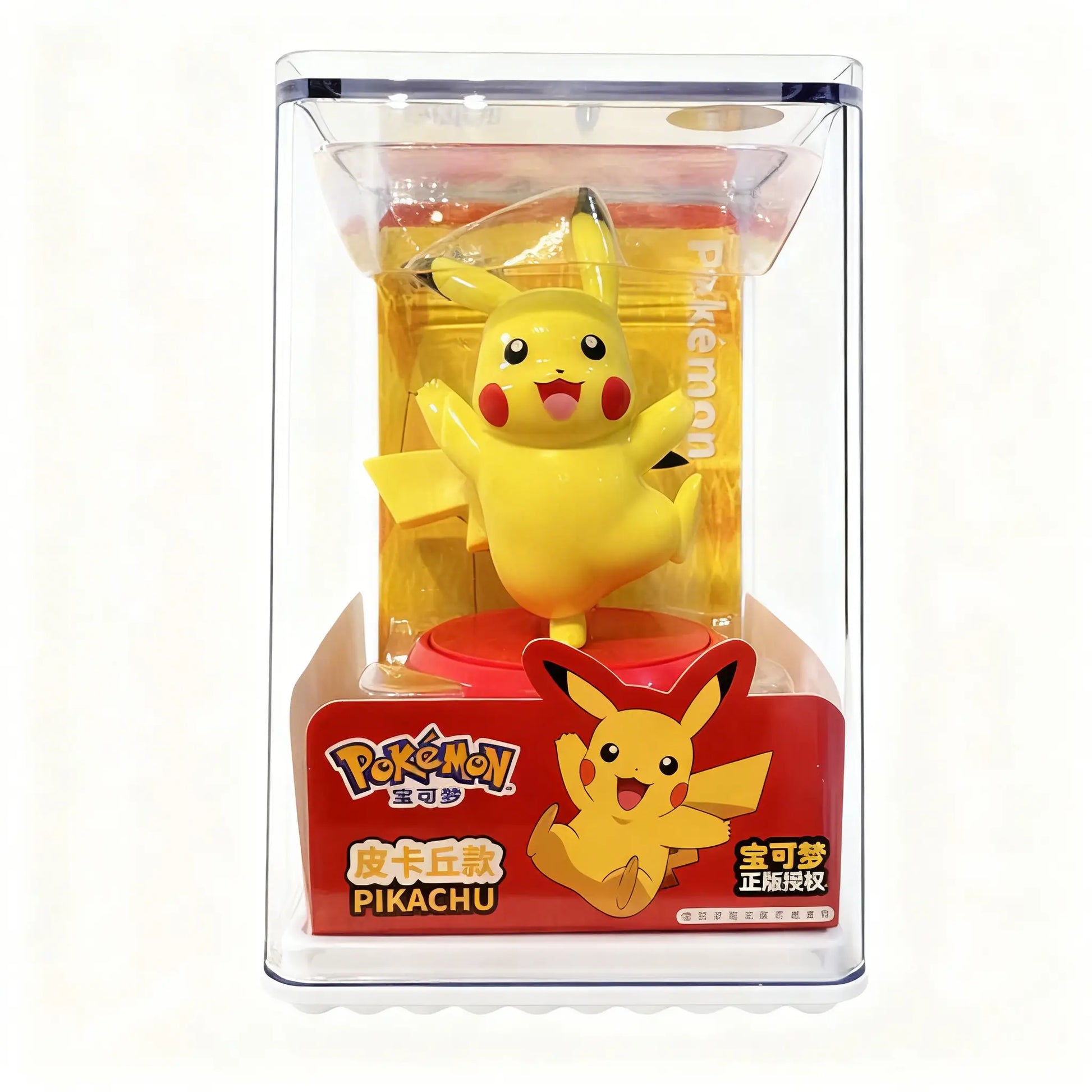 Pikachu Pokémon Anime Action Figure with Acrylic Display Case - TCG Vault