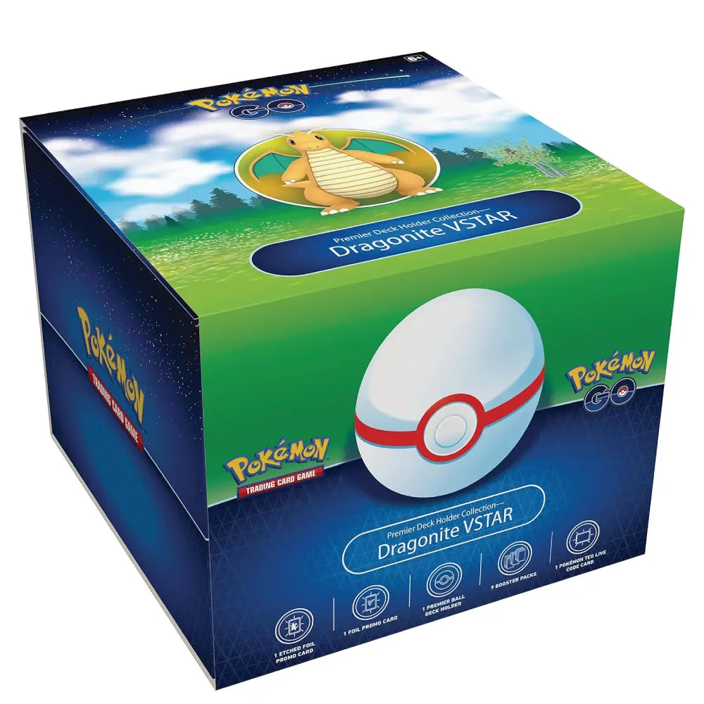 Pokémon GO Dragonite VSTAR Premier Deck Holder Box - TCGVault