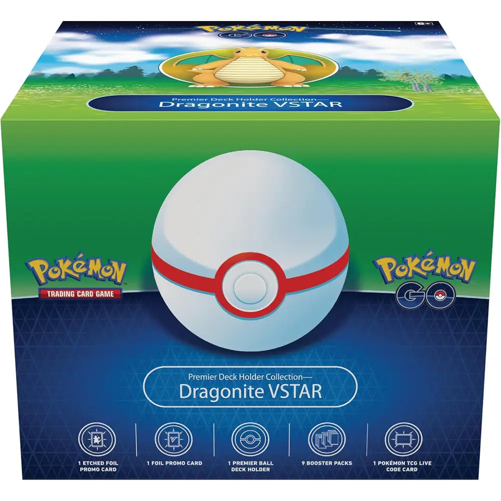 Pokémon GO Dragonite VSTAR Premier Deck Holder Box - TCGVault
