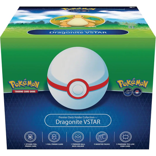 Pokémon GO Dragonite VSTAR Premier Deck Holder Box - TCGVault