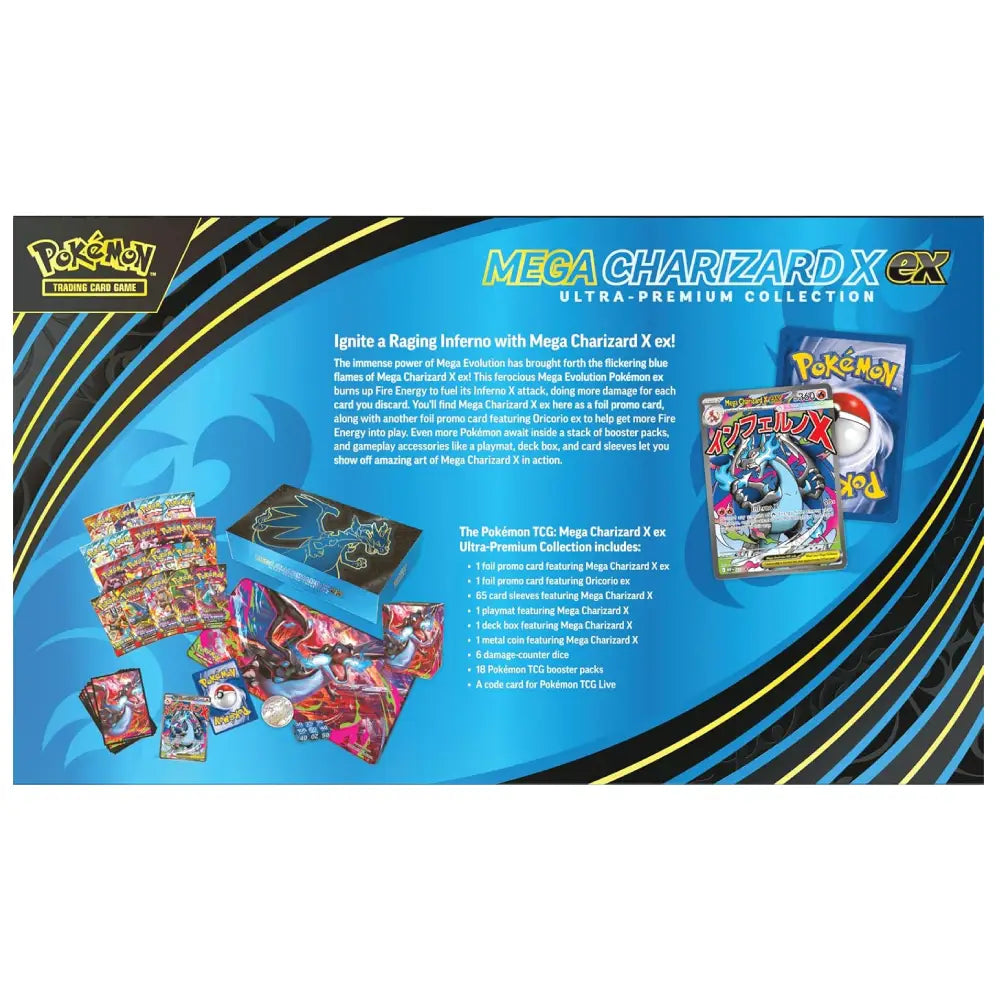 Pokémon Mega Charizard X ex Ultra Premium English Collection Box - TCGVault
