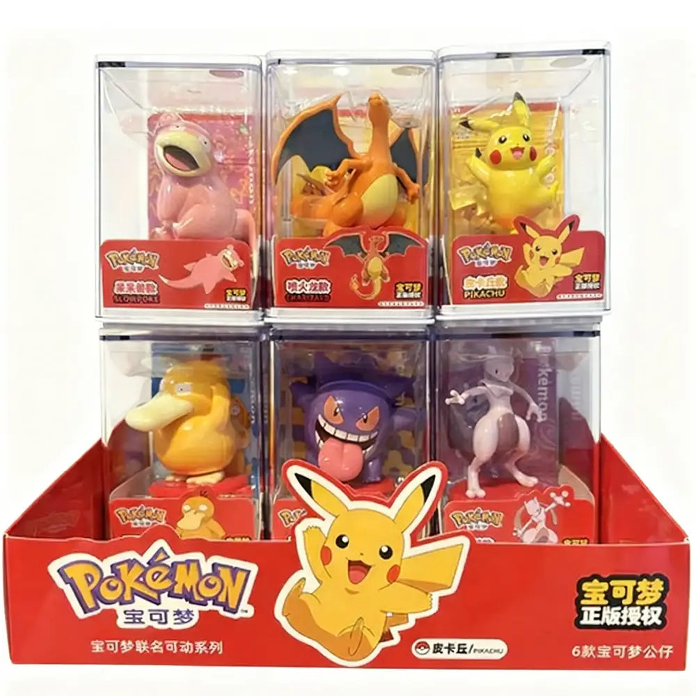 Pokémon Mystery Blind Box Figures (6pcs) with Display Case - TCGVault