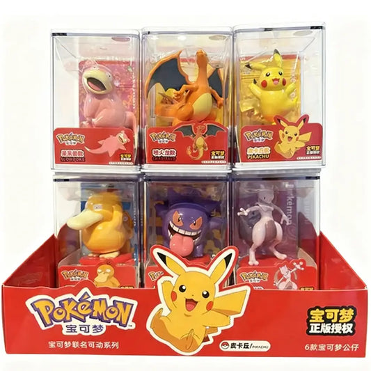 Pokémon Mystery Blind Box Figures (6pcs) with Display Case - TCGVault