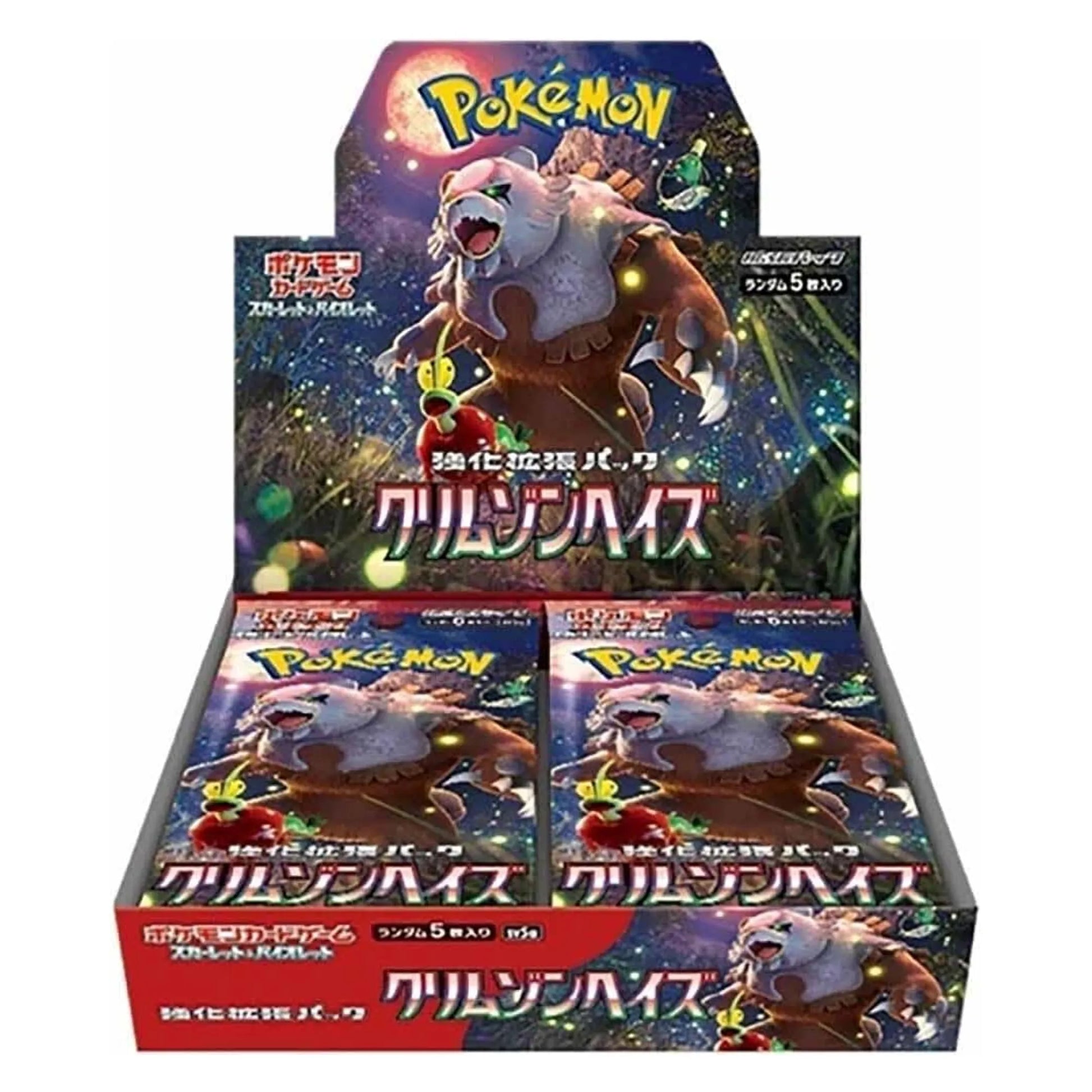 Pokémon Scarlet & Violet Crimson Haze Japanese Booster Box featuring premium Japanese Pokémon trading card packs and collector packaging from PokéTCG