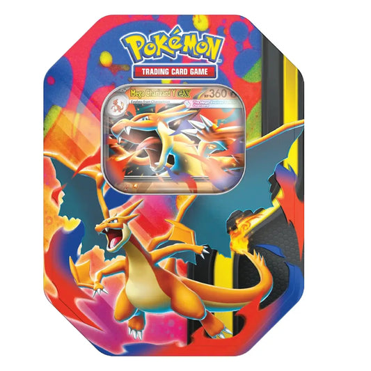 Pokémon trading card game packaging with Charizard illustration