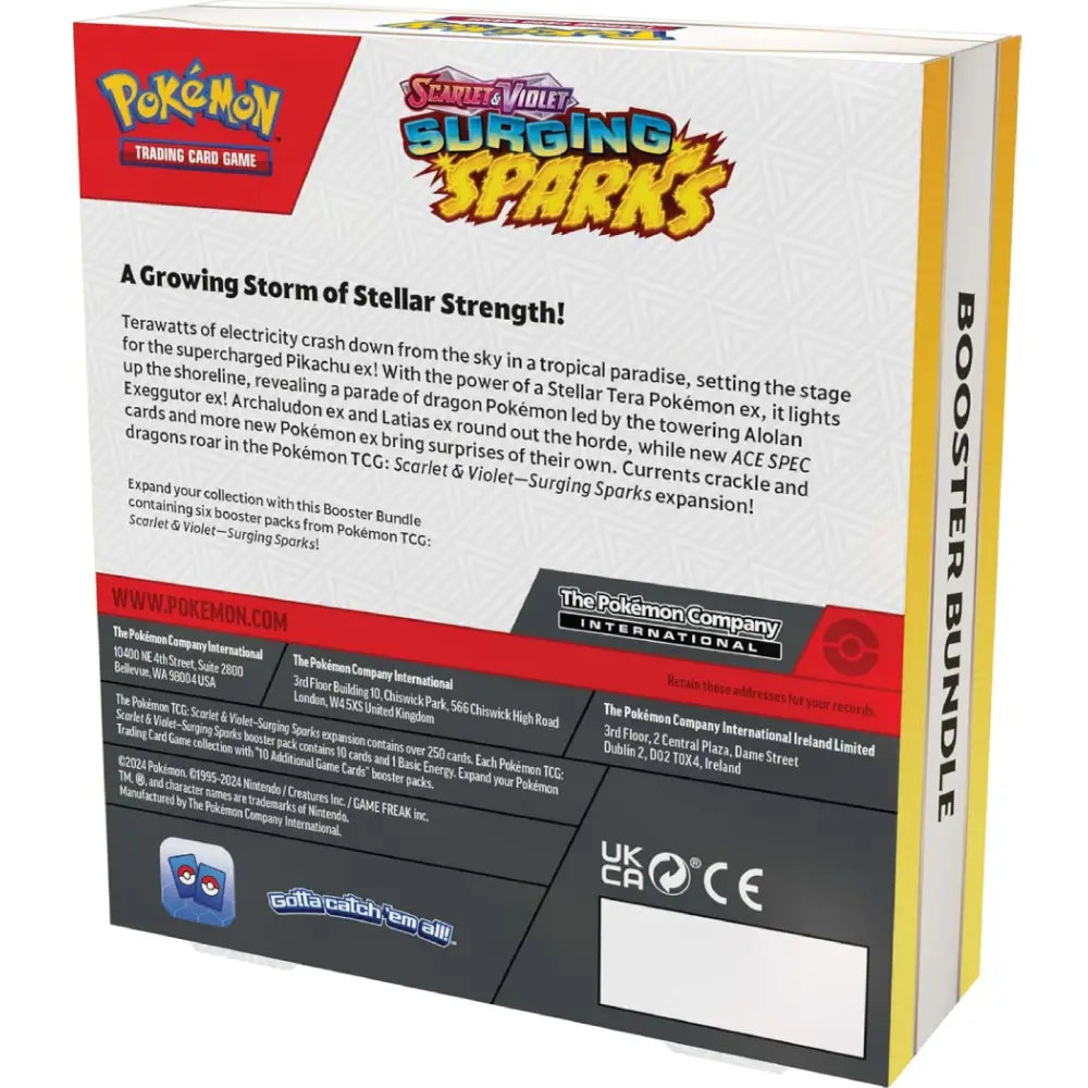 Pokémon TCG Surging Sparks Booster Pack Bundle - TCGVault
