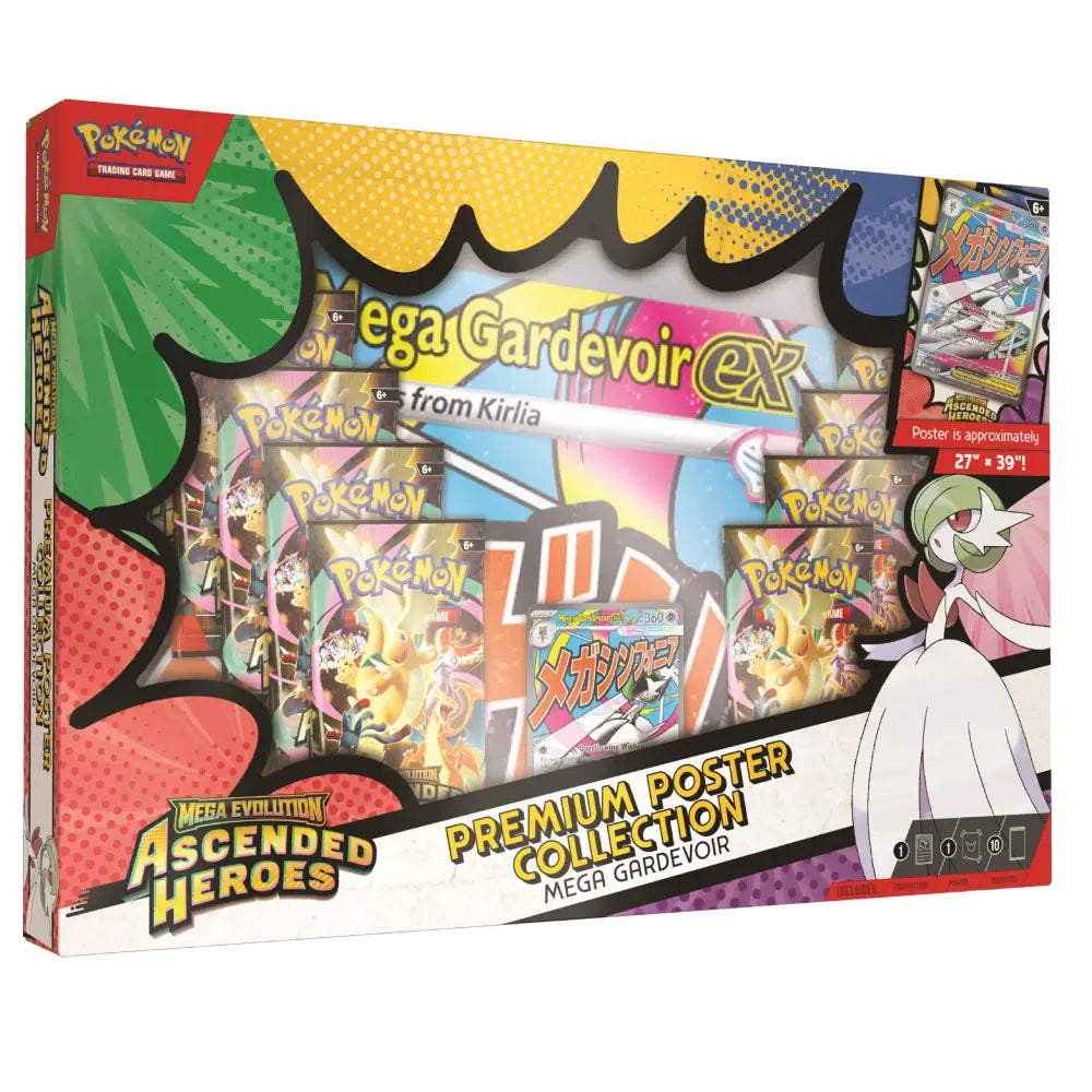 Pokemon Mega Evolution Ascended Heroes Mega Gardevoir Premium Poster Collection English - PokeTCG