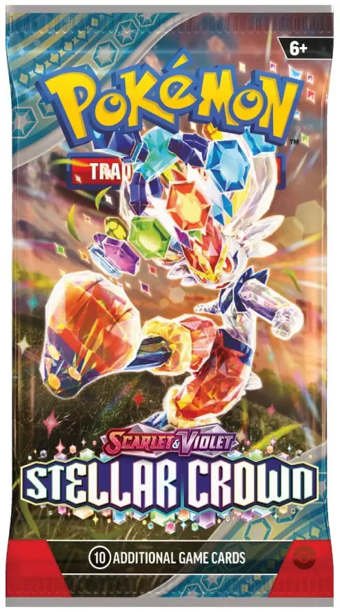 Pokemon Scarlet Violet Stellar Crown Booster Pack 10 Cards - PokeTCG
