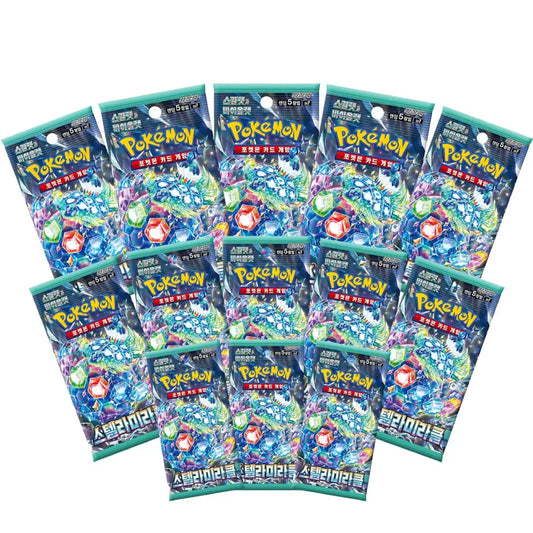 Pokemon TCG Scarlet & Violet Stellar Miracle Korean booster packs bundle with multiple sealed packs