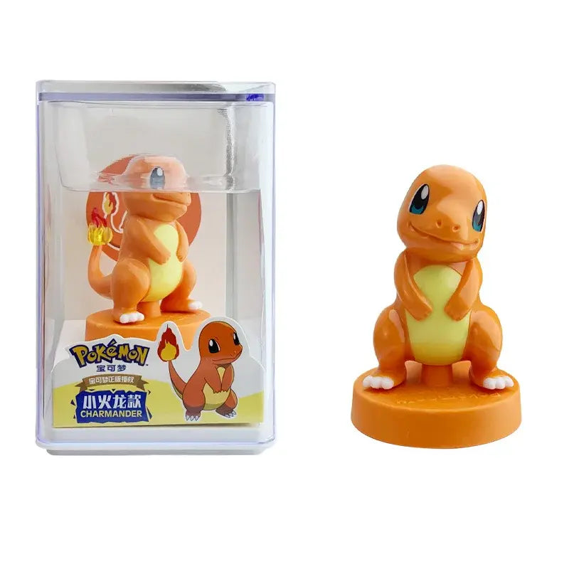 Pokémon Charmander mini figure inside acrylic display box anime collectible toy