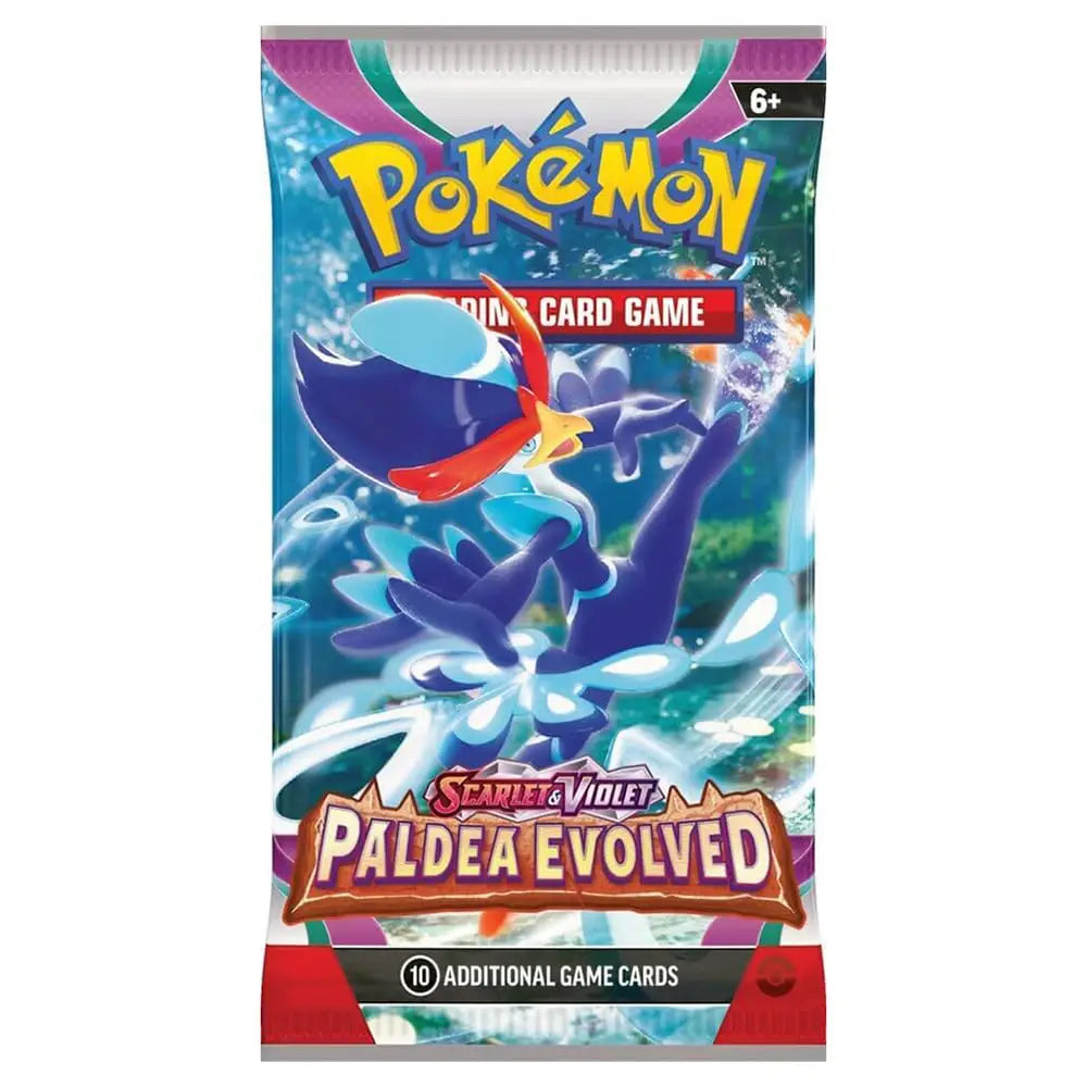 Pokemon TCG Scarlet & Violet Paldea Evolved Booster Pack Quaquaval artwork English Version