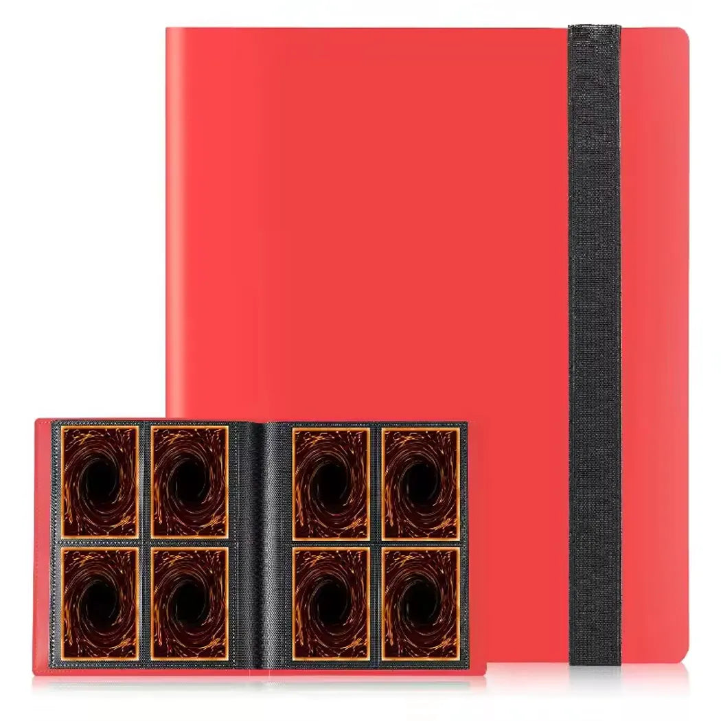 Red  blinder with black strip  4  pocket card holder