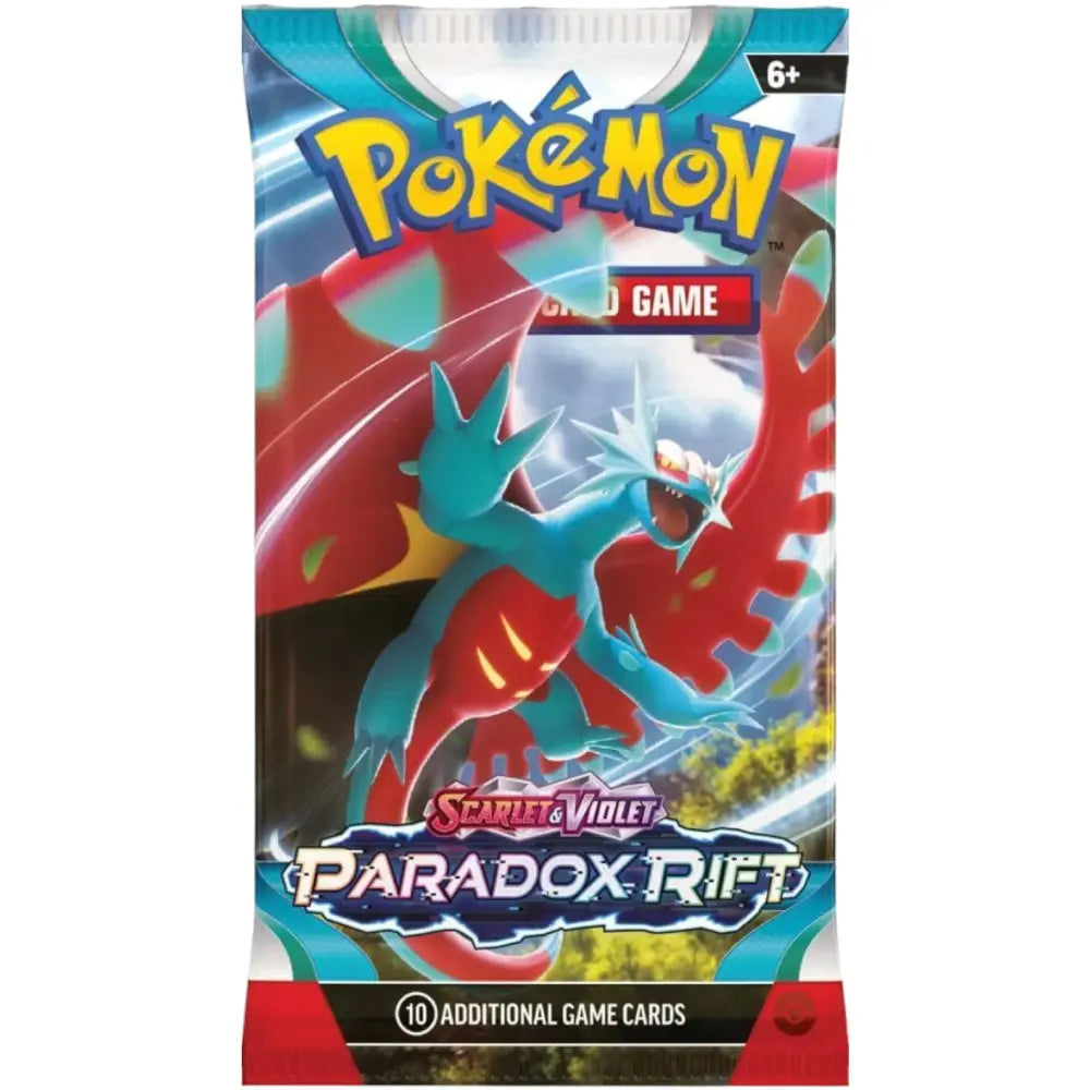 Pokemon TCG Scarlet & Violet Paradox Rift Booster Pack Roaring Moon artwork English Version